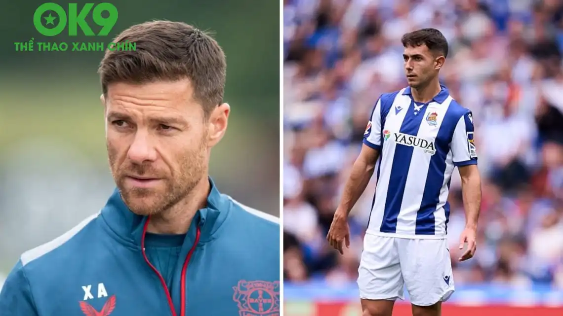 Xabi Alonso từng trực tiếp huấn luyện Zubimendi tại Real Sociedad B